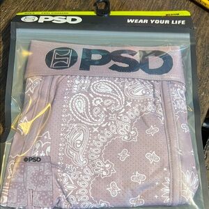 PSD Light Pink Paisley Boxer Briefs